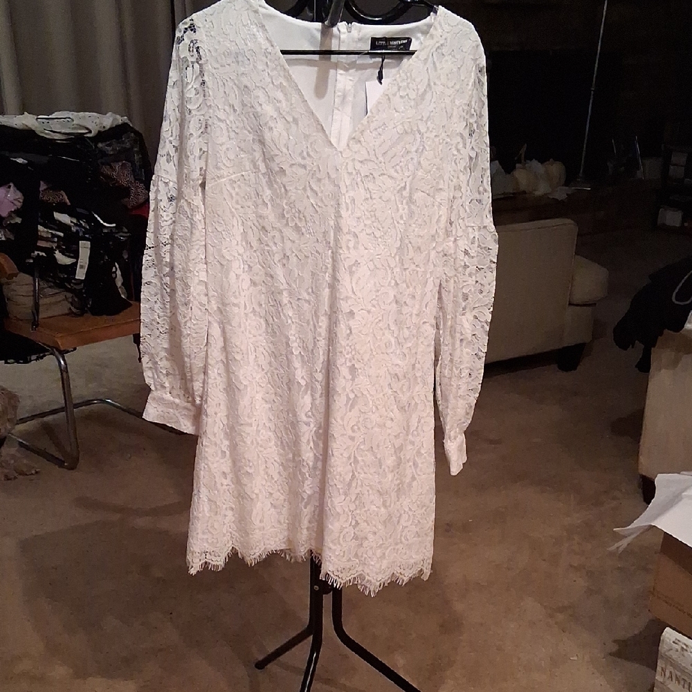 Little Mistress Ivory Lace Gown